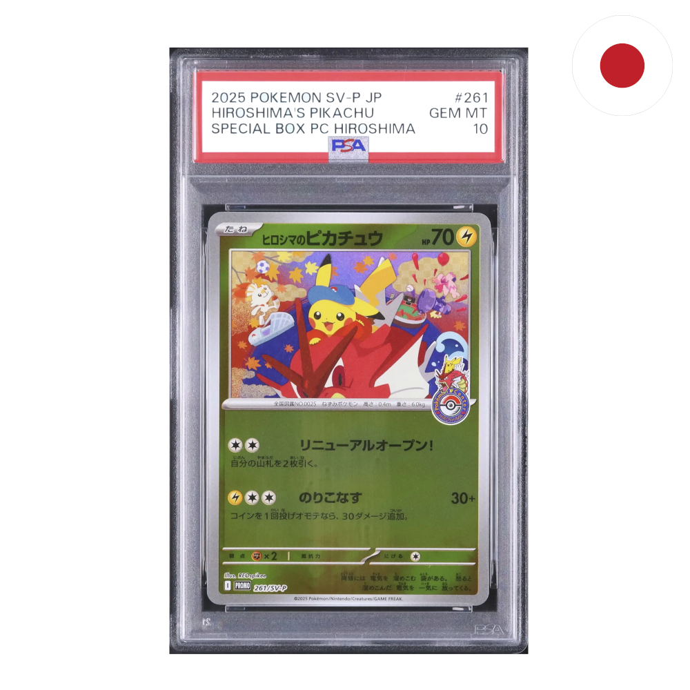 Pokemon - Hiroshima's Pikachu (SV-P 261) JP PSA10 (Differenzbesteuert)