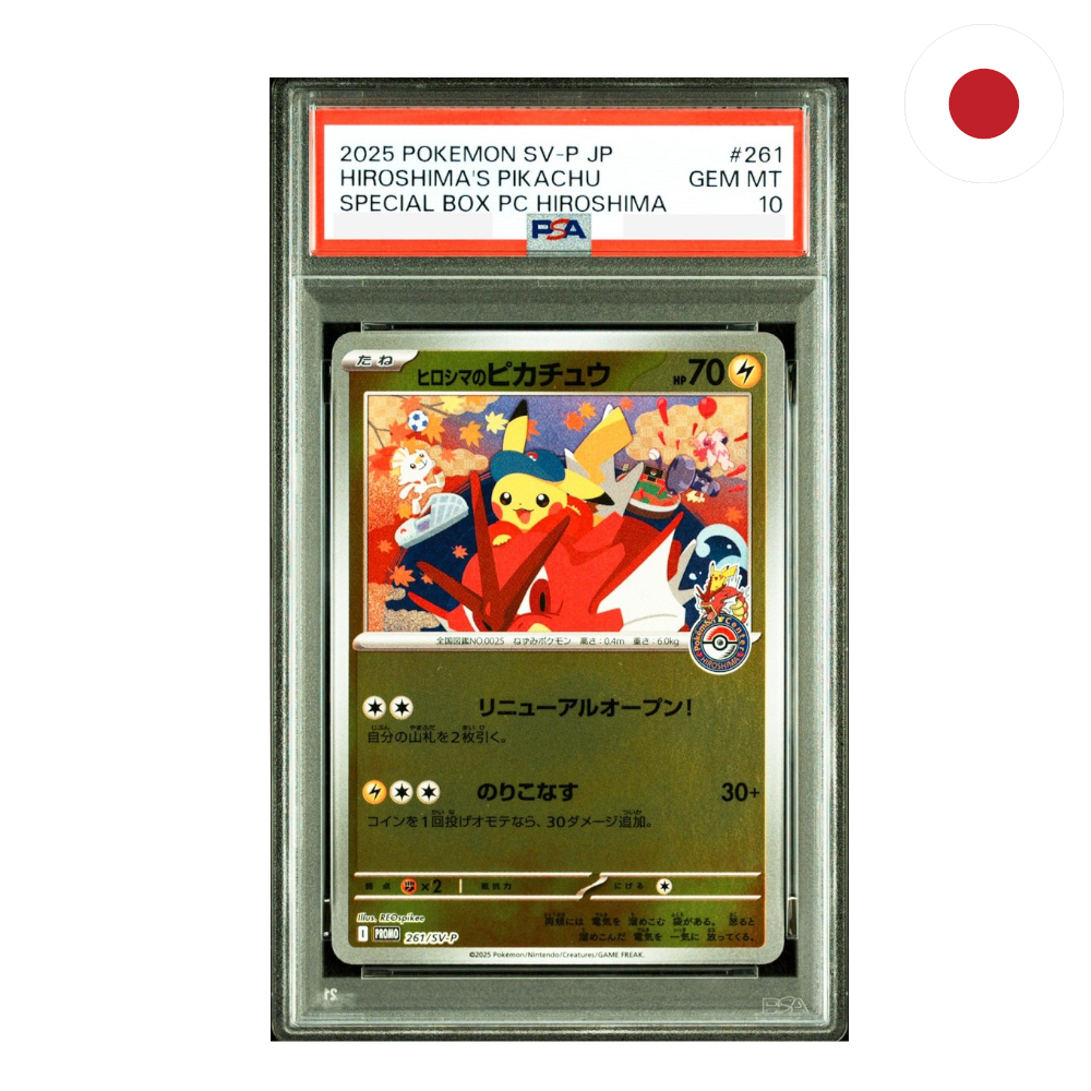 Pokemon - Hiroshima's Pikachu (SV-P 261) JP PSA10 (Differenzbesteuert)